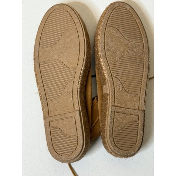 Ippon Vintage Brown Suede Lace Up Espadrilles Flats Size 38 - Picture 8 of 11